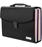 Uquelic 26 Pockets Expanding File Folder - Accordion Savor Document Organizer Folio Upgraded Dura...