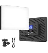 Unicucp LED Video Light Panel, Photography Lighting Portable Camera Light Built-in 20W 4000mAh Ba...