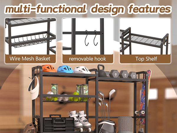 garage sports organizer