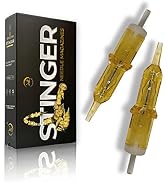 Stinger Disposable Tattoo Cartridge Needles Membrane [20 Pack] Tattoo Needle Cartridge Round Line...