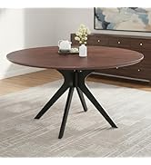 STARY Round Dining Table, Natural Wood, Living Room, Café, Dining Table, Easy Assembly