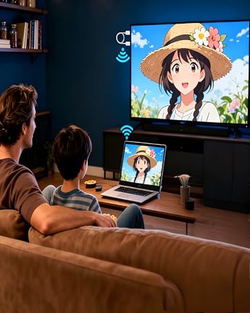 wireless screen mirroring adapter for iPhone to tv
