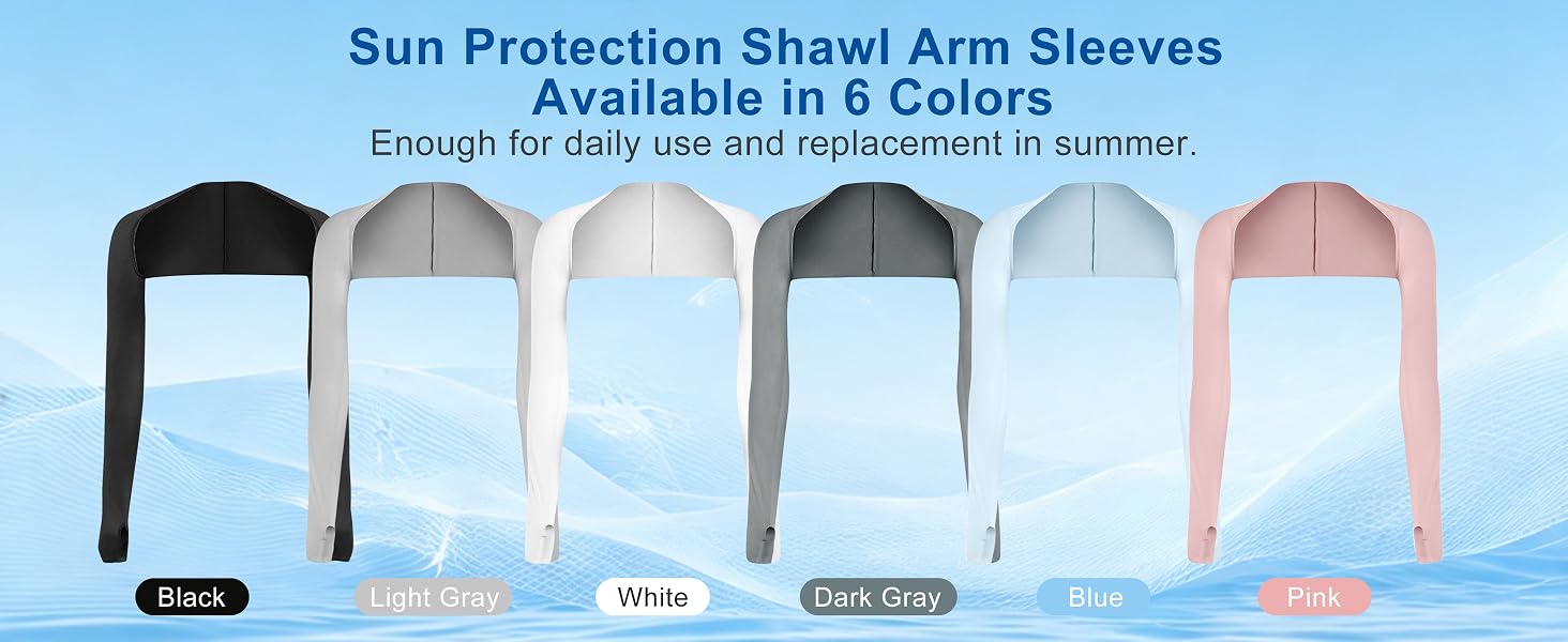 cooling shawl arm sleeves