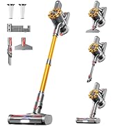 CHEBIO Cordless Vacuum Cleaner, 550W/45Kpa Vacuum Cleaners for Home with LED Display, Wall Mount&amp;...