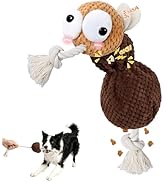 Yipetor Dog Squeaky Toy, [Mosquito Miss] Soft Plush Puppy Toys for Anxiety Relief, Durable Cotton...
