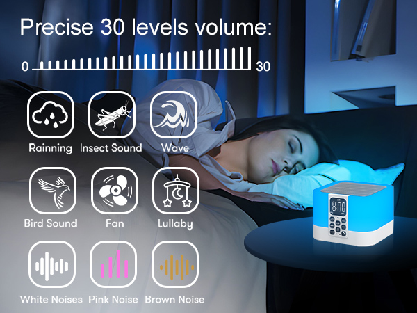soud machine alarm clock 