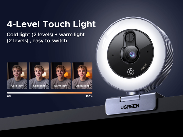 webcam with ring light