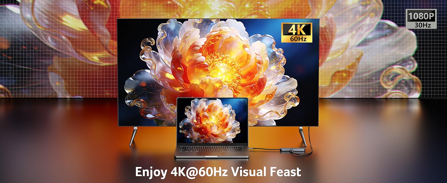 Enjoy 4K@60Hz Visual Feast