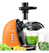Slow Masticating Juicer,Brecious Cold Press Juicers with 2 Speed Modes &amp; Quiet Motor,Juicers Mach...