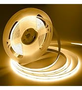 iNextStation COB LED Strip Light Warm White 3000K 16.4ft/5M DC12V CRI 93+ Flexible LED Tape Light...