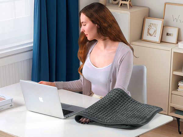 Boileau Electric Heating Pad for Back Pain and Period Cramps Relief