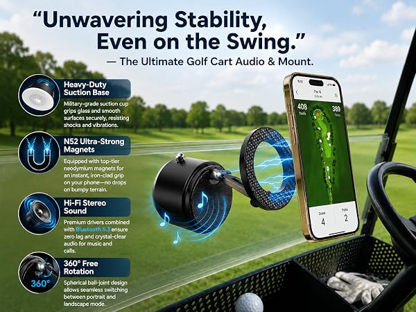 Golf cart audio