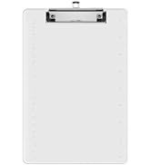 Macroclo Small Clipboards, Clear Clip Board for Classroom, Students, Kid, A5 Plastic Mini Clipboa...