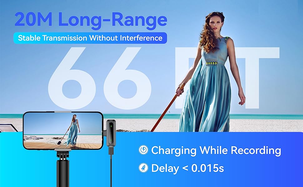 Long-Range ,Stable Transmission Without Interference,Charging While Recording