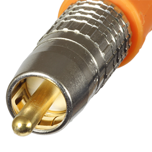 Closeup of Canare RCAP connector