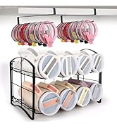 POLRAI Metal Water Bottle Organizer for Stanley 40 oz Tumbler with Lid Hook Pantry Kitchen Organi...