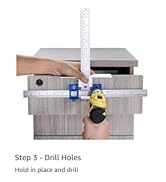 TOURACE Cabinet Hardware Jig for Handles and Knobs Aluminum Alloy Drill Guide Sleeve Drawer Pull ...