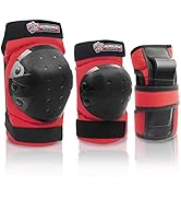 Adult/Kids Knee Pad Elbow Pads Wrist Pads Youth Protective Gear Set for Skateboarding Cycling Ska...