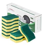 ECLINSO 9 Pack Heavy Duty Scrub Sponge, Tough Cleaning Tool for Grills, Stovetops &amp; Burned Pots, ...