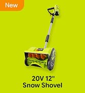 SnapFresh 20V Cordless Snow Shovel, 12” Electric Snow Thrower Kit w/Adjustable Handle &amp; Direction...