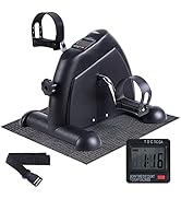 Under Desk Bike Pedal Exerciser, Mini Exercise Bike Portable Peddler Sitting for Seniors with LCD...