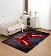red gaming rug