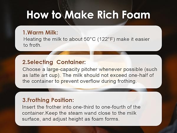 ToWinSom milk frother black