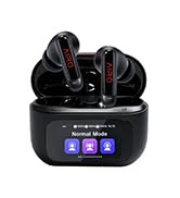 AIRO Duo Touch Screen Wireless Earbuds, Bluetooth 5.4 ANC in-Ear Headphones | 5 EQ Modes, ANC Noi...