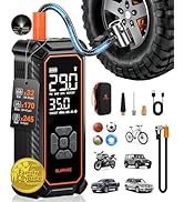 OlarHike Powerful Tire Inflator Portable Air Compressor, Ultra-Fast Inflation & Long-Lasting Batt...