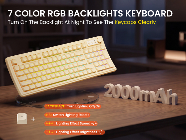 wireless keyboard and mouse combo with ergonomic wrist rest