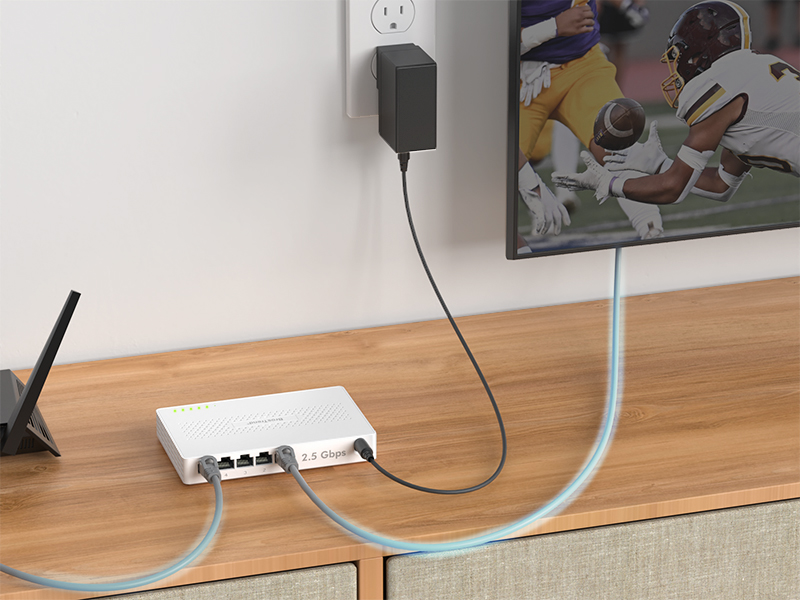 Connect the Ethernet Port of Your Wired Devices to the Ethernet Switch