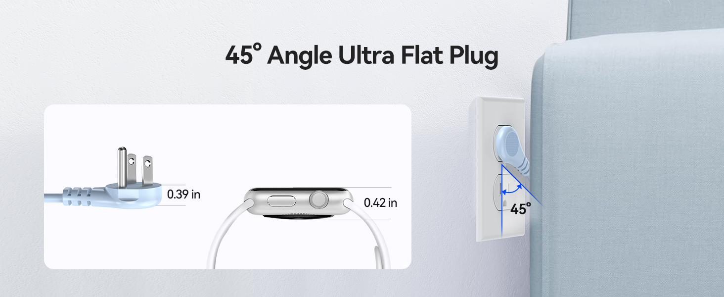 Flat Plug Extension Cord