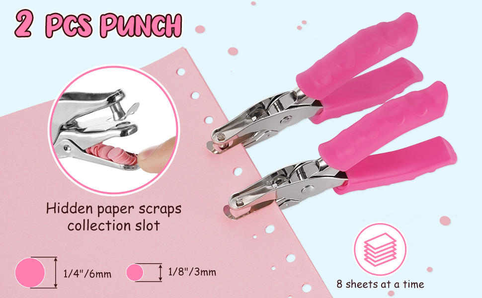 01 one hole punch set includes 2 pcs-new