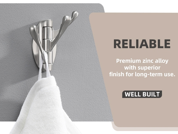 zinc alloy robe hook