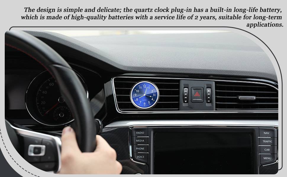 The mini car quartz clock is made of high quality alloy.