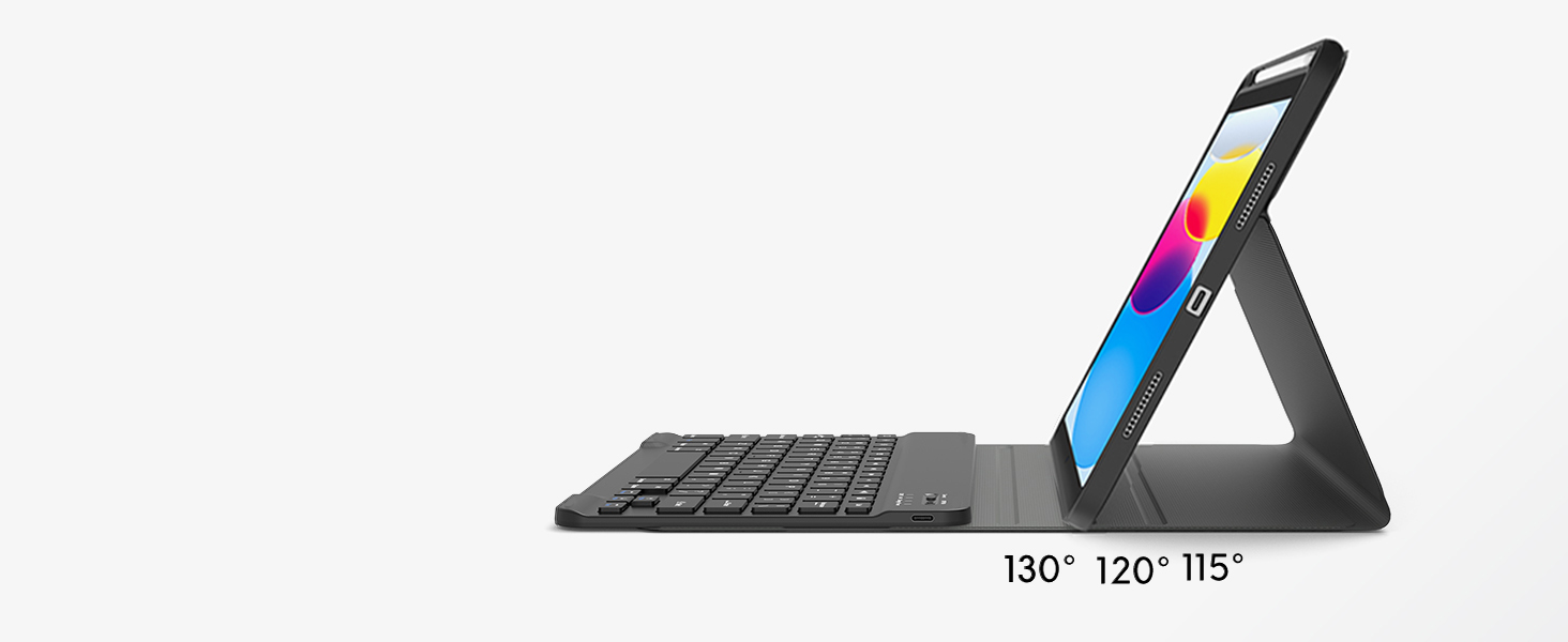 keyboard for ipad 10th generation Adjustable stand angles