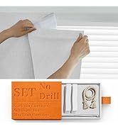 Sovtfides 100% Blackout Magic Tape Stick On Curtains Window Shades Pull Down Blackout Window Cove...