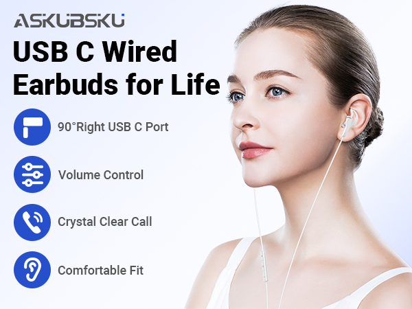 earphones wired usbc