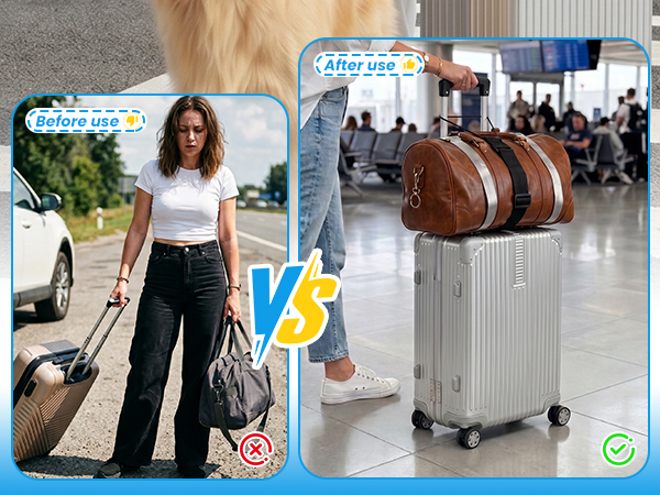 Adjustable Luggage Straps for Suitcases
