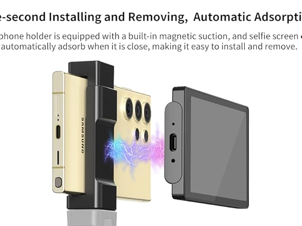 Selfie Phone Screen with Wireless Remote