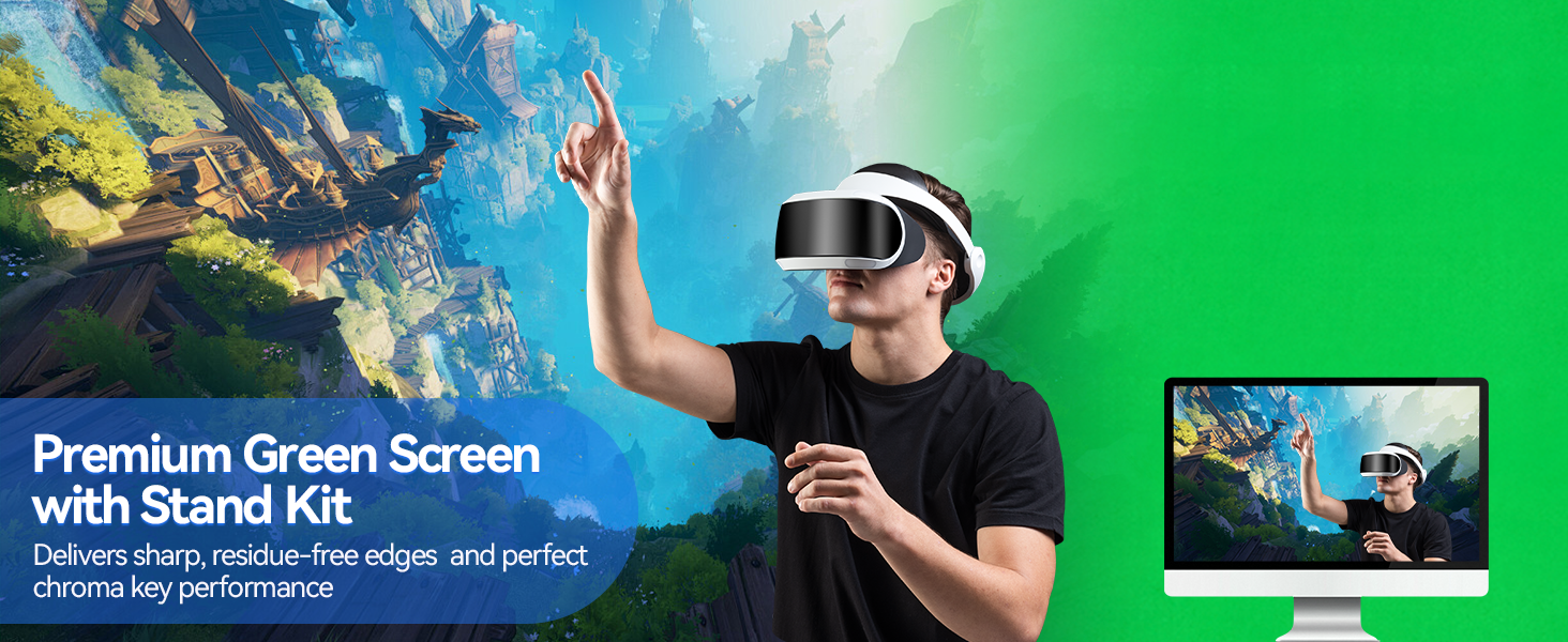 Green Screen With Stand Kit