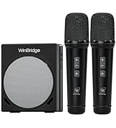 Portable Microphone &amp; Bluetooth Microphone System with Speaker, WinBridge S90 30W Voice Amplifier...