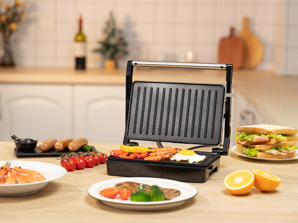 Multifunctional Electric Panini Marker,Panini Press Grill,Sandwich Maker