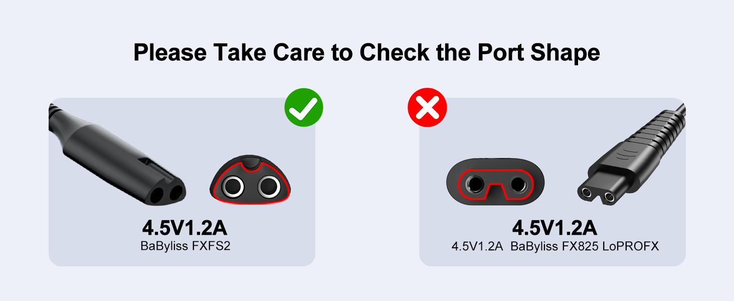 Please Take Care to Check the Port Shape