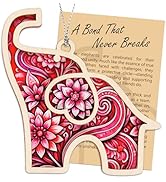 Elephant Gifts for Women, Valentines Day for Friends, Friendship Elephant Suncatcher with Story C...