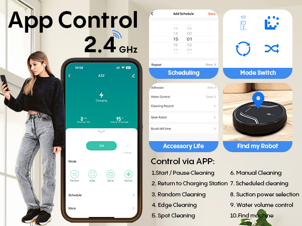 robot vacuum App Control