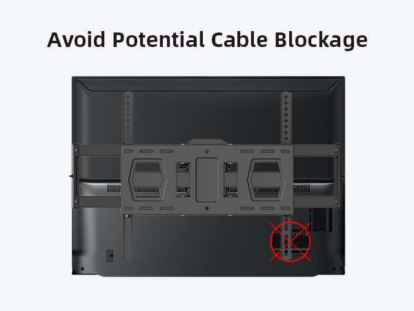 avoid potential cable blockage
