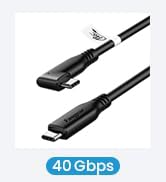 usb 4 cable short thunderbolt 4 thunderbolt 3 cable ssd cord 40Gbps