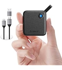 ORICO Portable SSD 256 GB with 2 in 1 USB C Cable, External Solid State Drives, Up to 460MB/s, Statu...