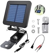 6V Solar Panel for Deer Feeder, Efficient Solar Panel Charger w/Adjustable Mounting Bracket &amp; All...